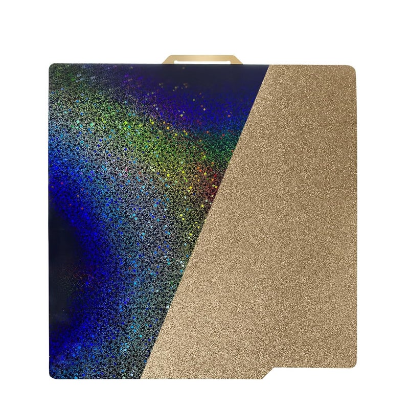 IdeaFormer-3D Rainbow PEY+Textured PEI Build Plate for Bambu Lab X1C/X1/X1E/A1/P1S/P1P/P2S, Double Sided PEY PEI Spring Steel Sheet 257x257mm for Bambulab 3D Printers - Image 1
